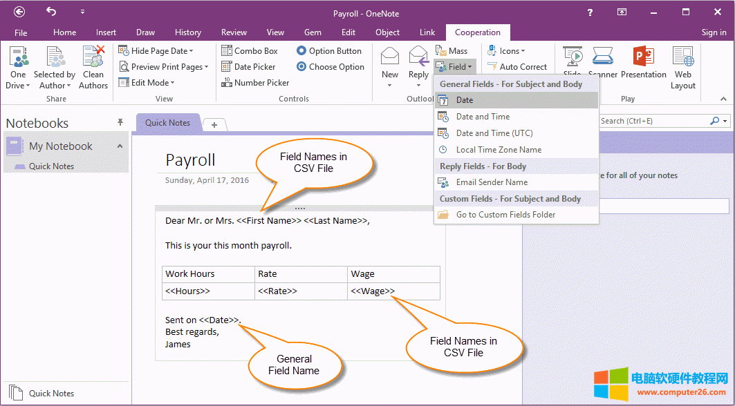  OneNote Є(chung)һ]ģ
