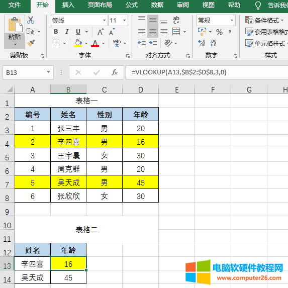 VLOOKUP(sh)T(j)ʹ÷