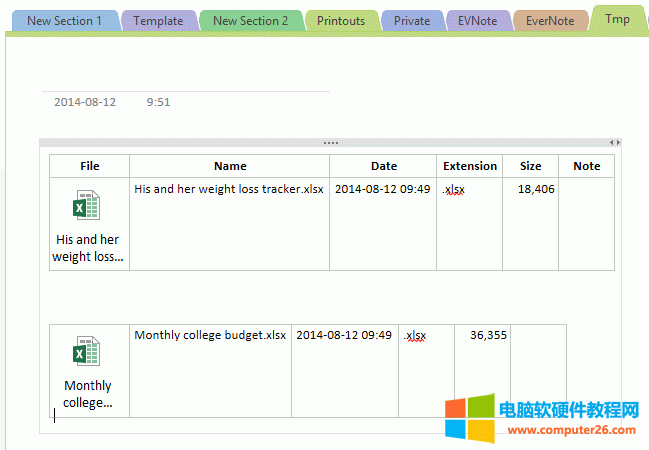 ��κϲ�OneNote����������һ������ճ�N������һ����