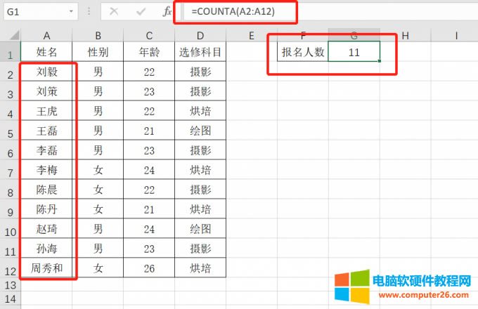 COUNTA(sh)