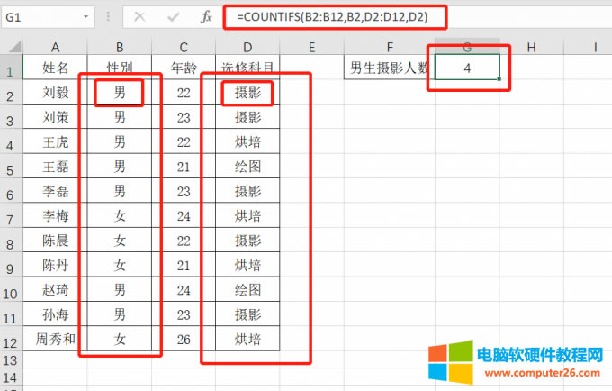 COUNTIFS(sh)