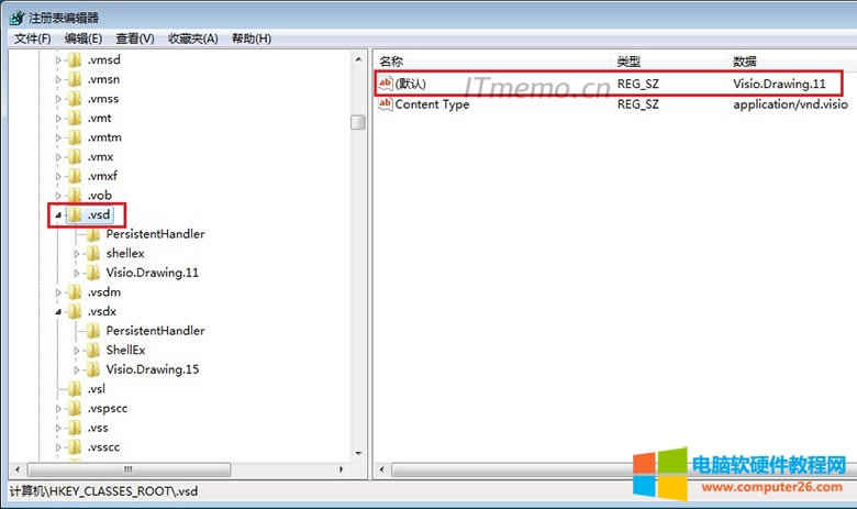 2޸HKEY_CLASSES_ROOT .vsdĬJ(rn)ֵĞVisio.Drawing.11ʹctr+F.vsd