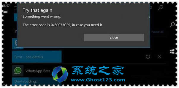 win10ϵy̵F0x80073cf9e`eӽQ