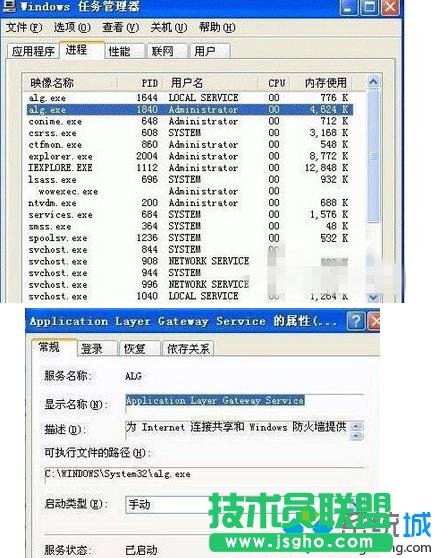 win7ϵy(tng)΄չalg.exeʲôṂ  (lin)