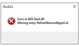 Win10提示Error in WSClient.dll錯(cuò)誤處理技巧